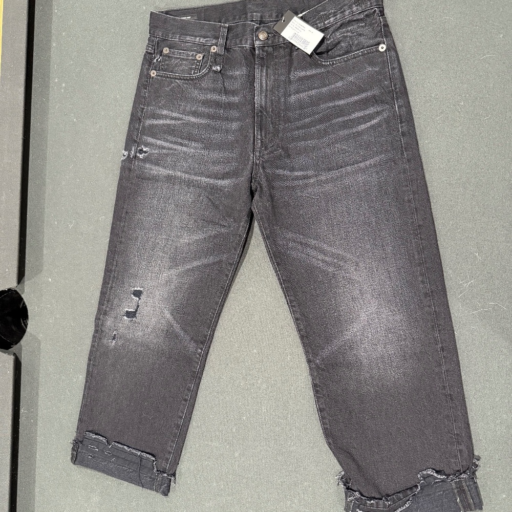 R13 Boyfriend Jeans in Black